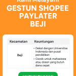 Gestun Shopee Paylater Beji Solusi Cepat Cair, Mudah, dan Aman di Semua Kecamatan